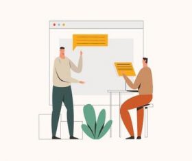 Presentation illustration vector
