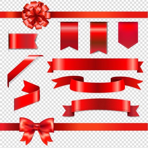 Red Christmas Ribbon PNG, Vector, PSD, and Clipart With Transparent  Background for Free Download