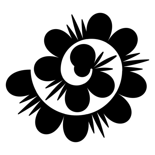 Rolled flower paper vector