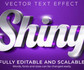 Shiny vector text effect