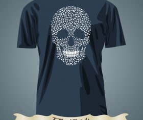 Skull t-shirts prints design vector