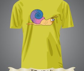 Snail t-shirts prints design vector
