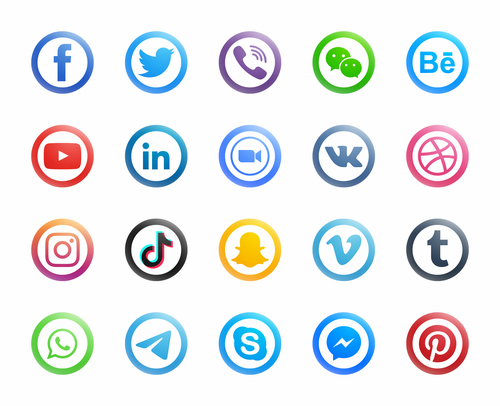 Social media icon vector