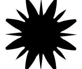 Splash black ink vector