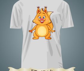 Squirrel T-Shirts prints design vector