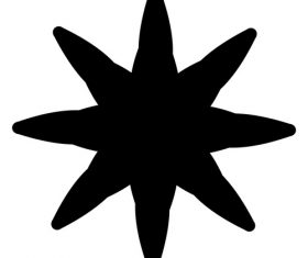Starfish ink abstract vector