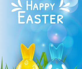 Two-color easter egg vector