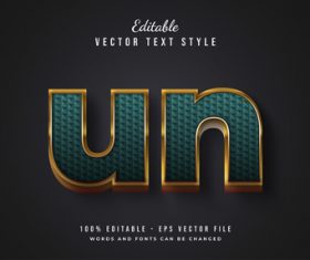 Un vector text style