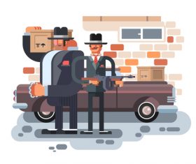 Underworld cartoon illustration vector