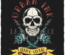 Urban ink tattoo illustration vector