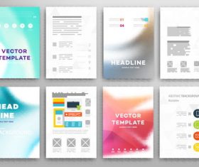 Vector template cover