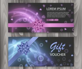 Voucher gift certificate banner vector