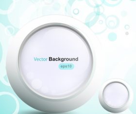 White round background vector
