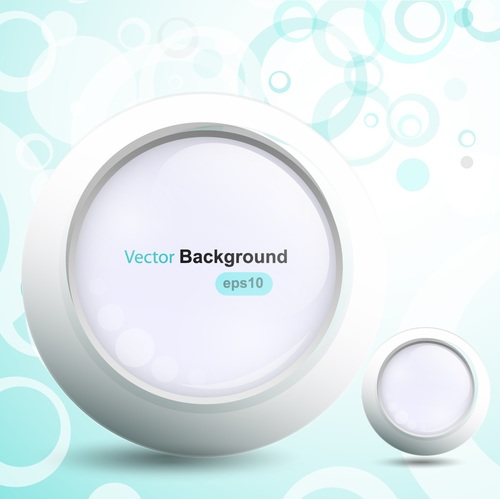 White round background vector