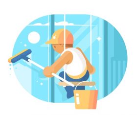Window washer vector