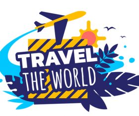 Travel world maps vector material free download