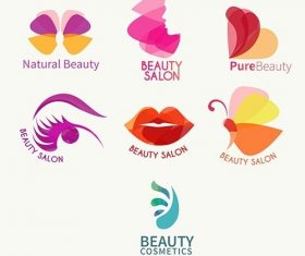 Abstract Beauty logo collection vector