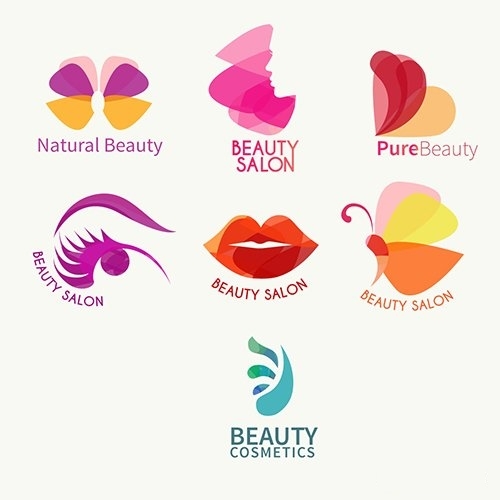 Abstract Beauty logo collection vector