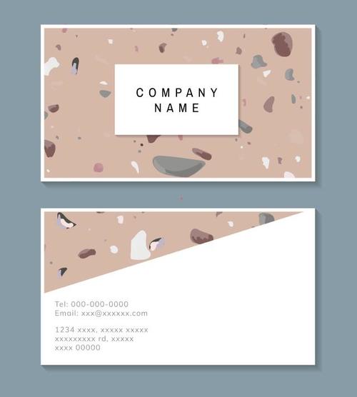 Abstract background business card vector