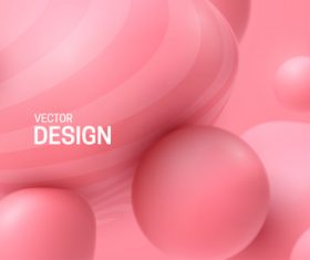 Abstract background vector of pink sphere