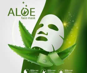 Aloe mask vector