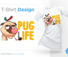 Animal print t-shirt design vector
