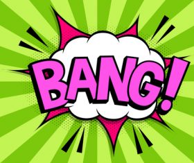 Bang comic style zoom pattern vector