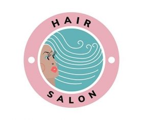 Beauty and hair salon icon vector