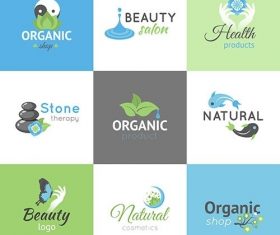 Beauty logos set vector