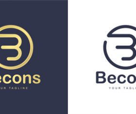 Becons business logo design vector
