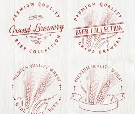 Beer logo set vector
