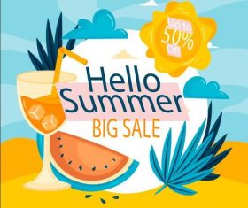 Big sale flyer design vector