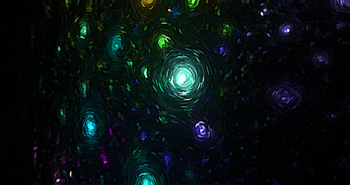 Black hole post-Impressionist abstract background vector