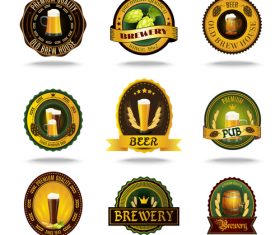 Brewery label vector