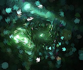 Bright green post-Impressionist backgrounds vector