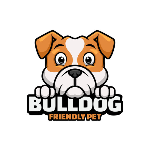 Bulldog logos design vector