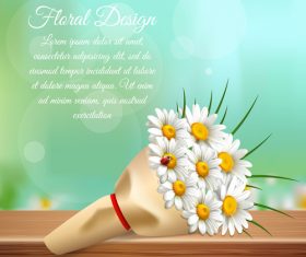 Chamomile bouquet vector