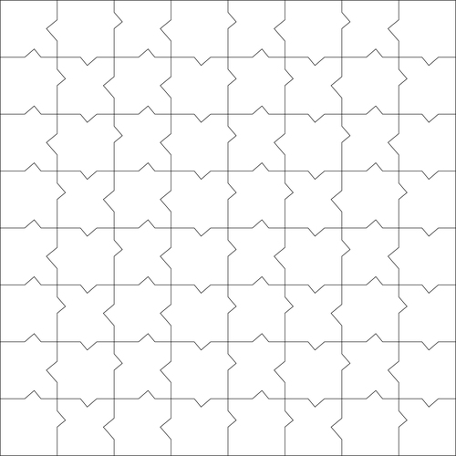 Checkered puzzle vector