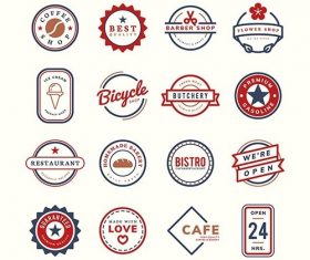 Collection of logo and badge vectors