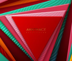 Colorful concentric abstract geometric background vector