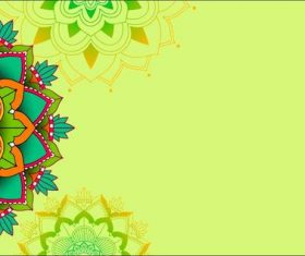 Colorful mandala pattern vector
