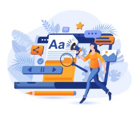 Concept cartoon illustration vector