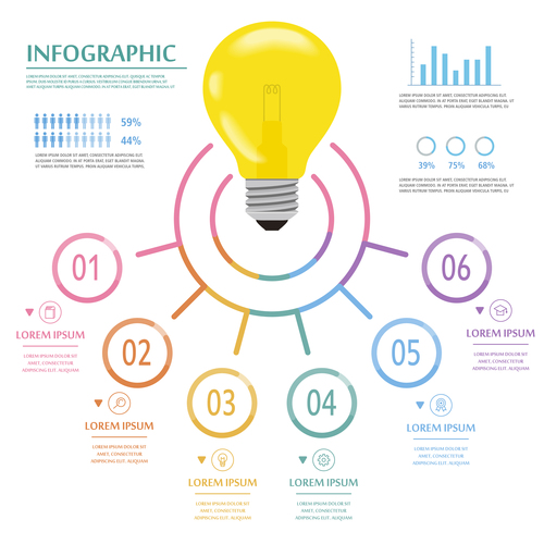 Concept infographic vector