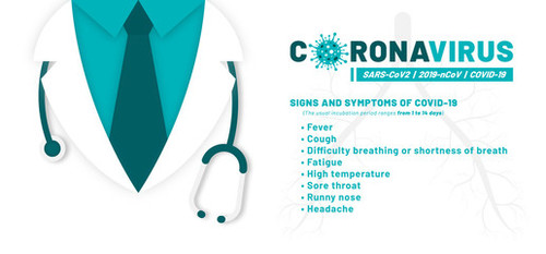 Coronavirus harms you and me vecto