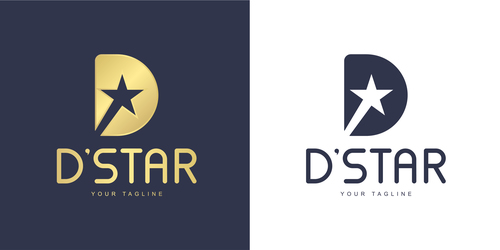 DSTAR business logo design vector