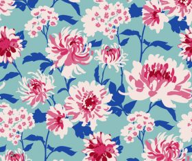 Decorative floral seamless pattern vector
