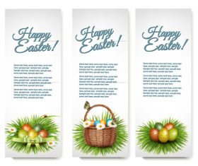 Design Easter banners vector