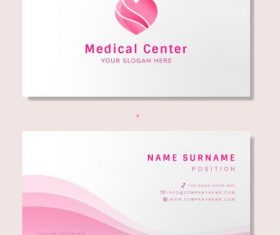Doctor business card design vector