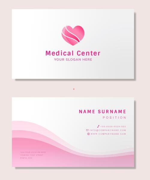 Doctor business card design vector