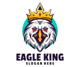 Eagle king logo vector